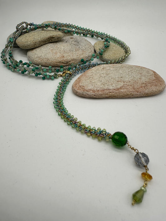 Collana Snake Green